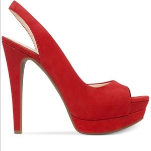 Jessica Simpson red Sabella Slingback